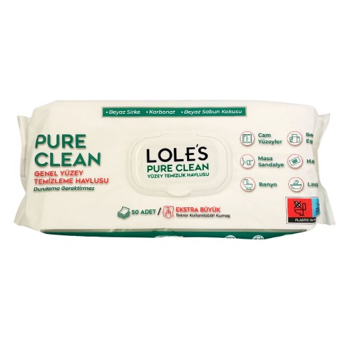 Υγρά Μαντηλάκια Loles Pure 50τμχ.