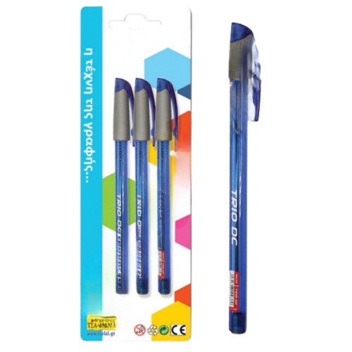 Στυλό Gel Ink Blister 3τμχ