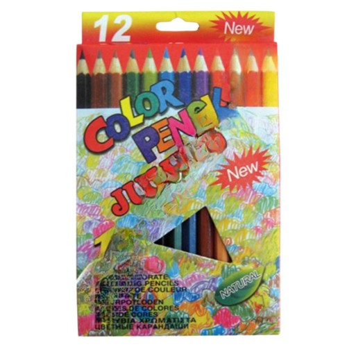 Ξυλομπογιά Mr. Colour 12 Χρώματα Jumbo