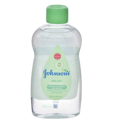 J&J Baby Oil 300ml Aloe Vera