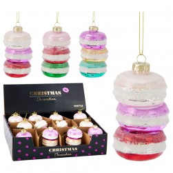 Χριστουγεννιάτικο Κρεμαστό Macaron 10εκ.