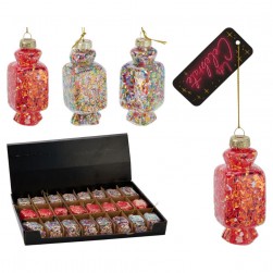 Χριστουγεννιάτικη Κρεμαστή Καραμέλα 3Σχ. 8εκ.