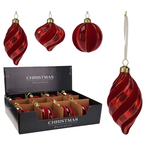 Χριστουγεννιάτικο Στολίδι Κόκκινο Βελούδο 8εκ.3...