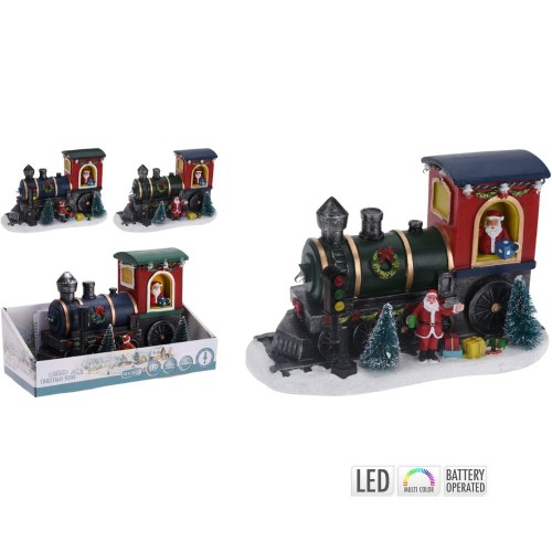Χριστουγεννιάτικο Φωτιζόμενο Τρένο 2 Σχ.