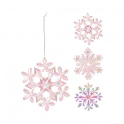 Χριστουγεννιάτικη Κρεμαστή Χιονονιφάδα 12εκ.