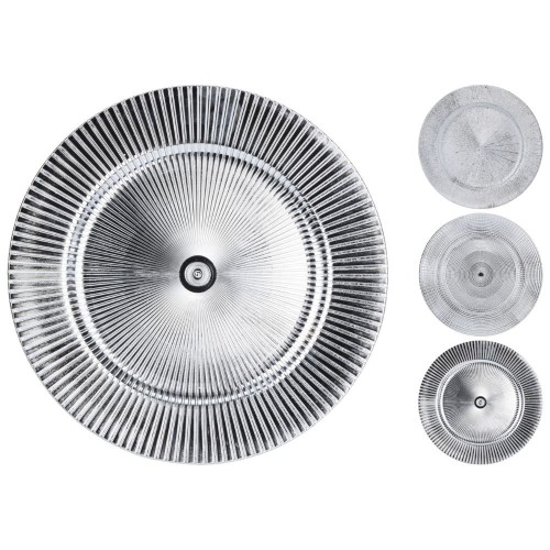 Πιατέλα Ασημί 3 Σχ.  33εκ.