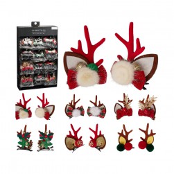 Χριστουγεννιάτικα Κλιπς Μαλλιών Σε Σχέδια