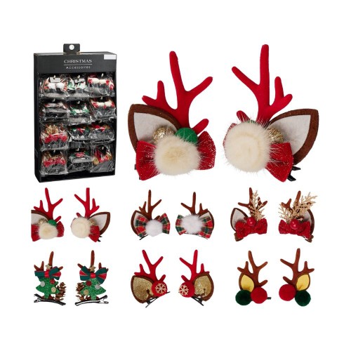 Χριστουγεννιάτικα Κλιπς Μαλλιών Σε Σχέδια