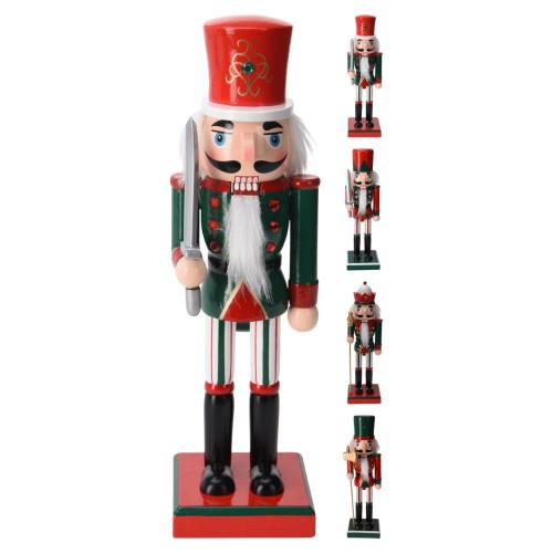 Χριστουγεννιάτικος Καρυοθραύστης 25εκ. 4 Σχ.