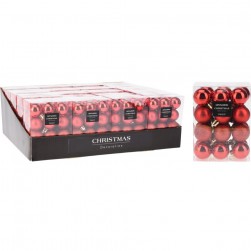 Χριστουγεννιάτικες Μπάλες 24X30mm Κόκκινες