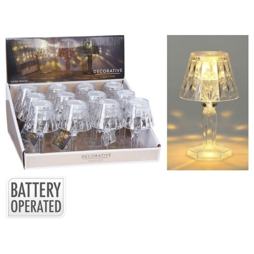 Πορτατίφ Μικρό Φωτιζόμενο Διάφανο 11εκ.