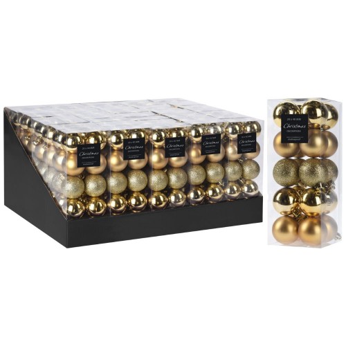 Χριστουγεννιάτικες Μπάλες Χρυσές 20X40mm