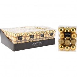 Χριστουγεννιάτικες Μπάλες Χρυσές 24X30mm