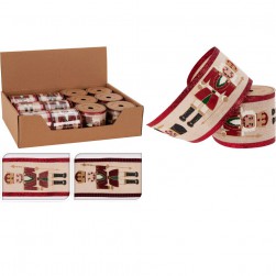 Χριστουγεννιάτικη Κορδέλα Με Καρυοθραύστες 270X6εκ.