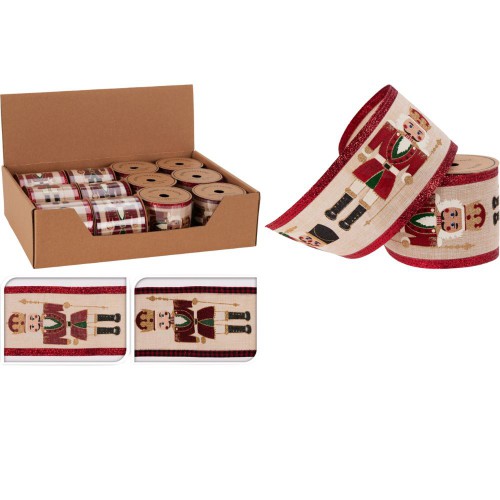 Χριστουγεννιάτικη Κορδέλα Με Καρυοθραύστες...