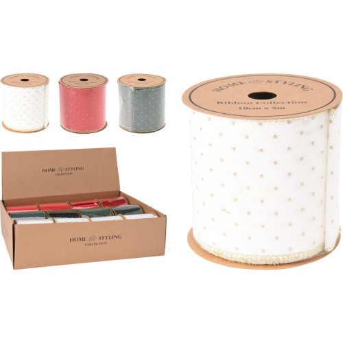 Χριστουγεννιάτικη Κορδέλα Velvet 3 Χρώματα