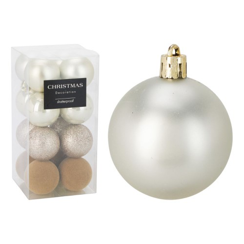 Χριστουγεννιάτικη Μπάλα Σαμπανιζέ 16τμχ. 5εκ.