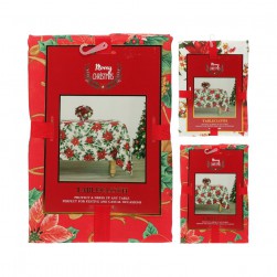 Χριστουγεννιάτικο Τραπεζομάντηλο Διαστάσεων 130Χ180εκ.