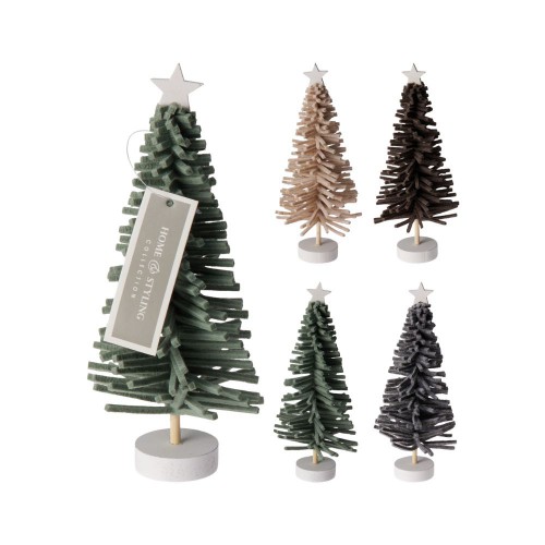 Χριστουγεννιάτικο Δέντρο Από Τσόχα 20εκ. 4 Χρώμ.