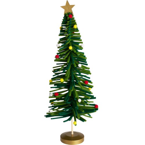 Χριστουγεννιάτικο Δέντρο Από Τσόχα Πράσινο 42εκ.