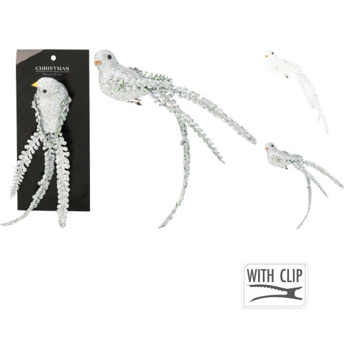 Διακοσμητικό Πουλί Με Κλιπς 25εκ.