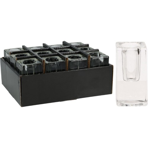 Κηροπήγιο Γυάλινο Διάφανο Για Ρεσώ 8εκ.