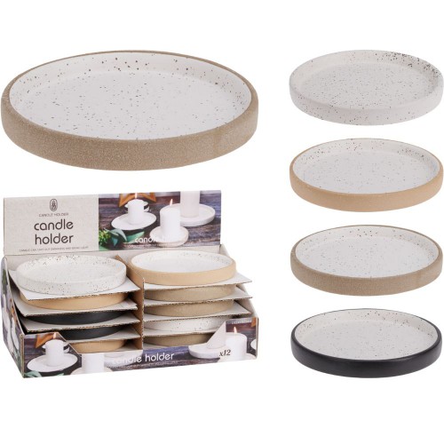 Βάση Για Κερί Κορμό 12εκ.Σε 4 Χρώμ.