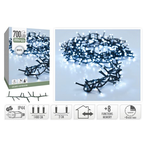 Λαμπάκια Micro Cluster 700Led Ψυχρό,Θερμό 14m