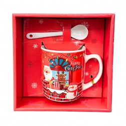 Χριστουγεννιάτικη Κούπα Με  Roudolf Και Χιονάνθρωπο