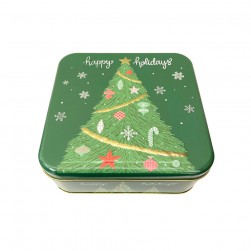 Χριστουγεννιάτικο Κουτί Μεταλλικό Δέντρο