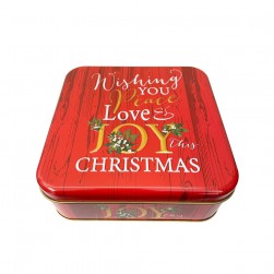 Χριστουγεννιάτικο Κουτί Μεταλλικό "Joy Christmas"