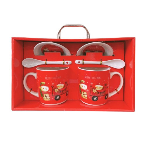 Χριστουγεννιάτικη Κούπα 2τμχ.Σε Βαλιτσάκι