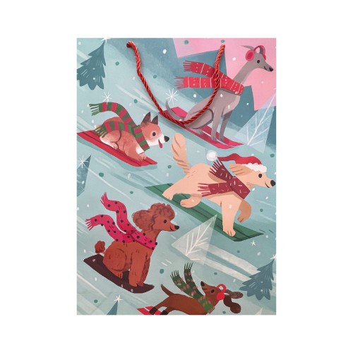 Τσάντα Δώρου Ζωάκια Στο Χιόνι 31Χ42Χ11cm