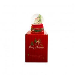 Χιονόμπαλα Με Χιονάνθρωπο Και Ελάφι