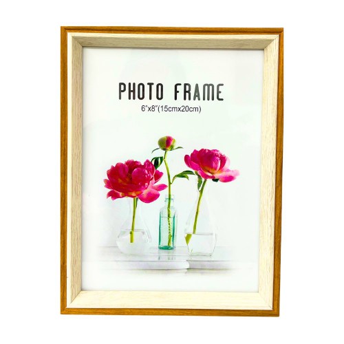 Κορνίζα Μπεζ Λευκό 15Χ20εκ.