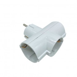 Αντάπτορας T Λευκός 3Θέσεων