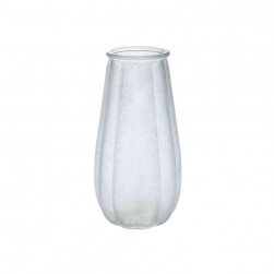 Μπλε Τύπου Αμμοβολής Γυάλινο Ανθοδοχείο 8.5Χ12.5Χ24εκ.