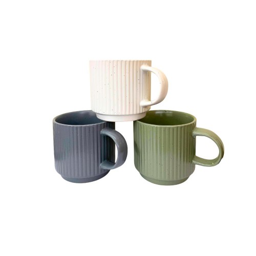 Κούπα Με Κάθετες Γραμμές 9Χ8.3cm