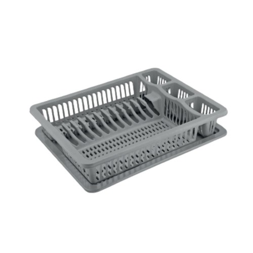 Πλαστική Πιατοθήκη Μονή Γκρι 37X46εκ.