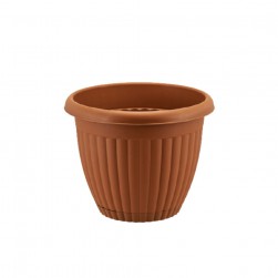 Γλάστρα Πλαστική Καφέ