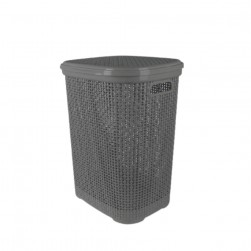 Καλάθι Απλύτων Ανθρακί Rattan