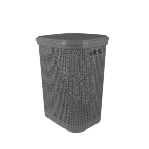 Καλάθι Απλύτων Ανθρακί Rattan