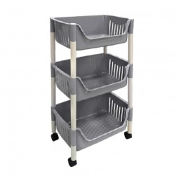 Ραφιέρα Γκρι 3Θέσεων