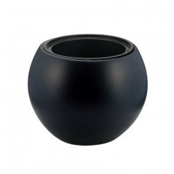 Γλάστρα Sphere Μαύρη