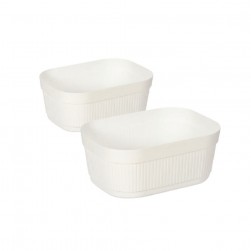 Καλάθι Τακτοποίησης Ορθογώνιο Λευκό