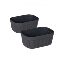 Καλάθι Τακτοποίησης Ορθογώνιο Μαύρο