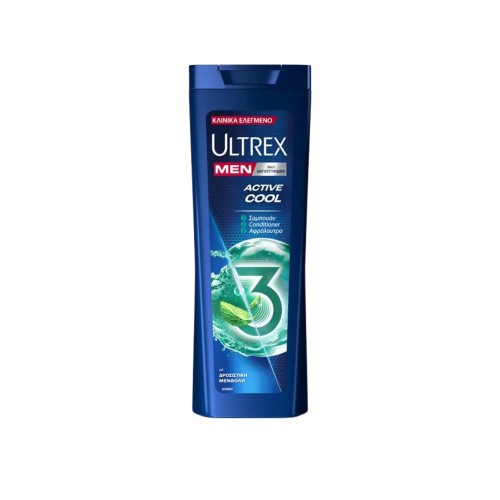 Ultrex Shampoo For Men Active Cool 360ml