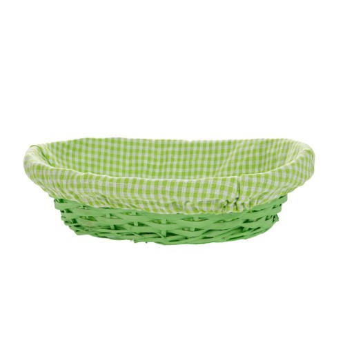 Πανεράκι Πράσινο Οβάλ Με Ύφασμα