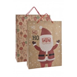 Τσάντα δώρου craft χριστουγεννιάτικη διαστάσεων 31Χ42Χ10