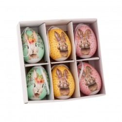 Αυγά Χρωματιστά Σε Κουτάκι Σετ/6τμχ